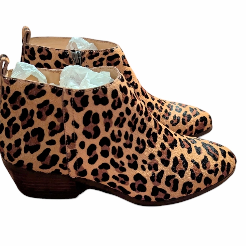 J. Crew Leopard Print Ankle Booties